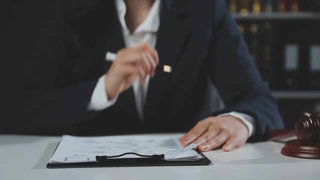 Female lawyer is stressed about losing a lawsuit. Woman stressed and worried because overworked.