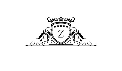 Luxury anniversary logo Z