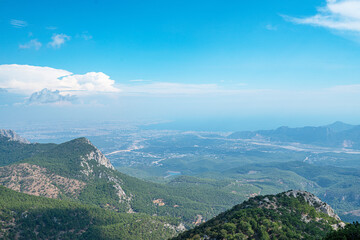 The scenic view of Kızlar Dağı and Alimpınarı plateau at Taurus mountains, Antalya