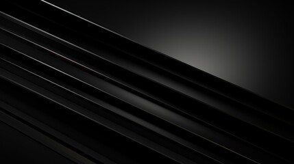 Black geomtric background. Wallpaper with blank space for adding text or logo design. Ai Generative
