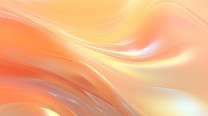  an orange and yellow abstract background with wavy lines and curves.  generative ai