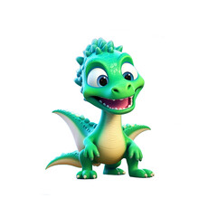 Fototapeta premium green dragon cartoon