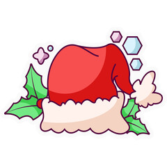 Christmas Hat Sticker