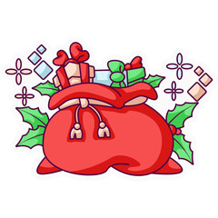Christmas Gift Sack Sticker