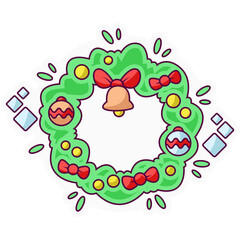 Christmas Door Decoration Sticker