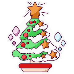 Christmas Tree Sticker