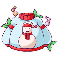 Christmas Sweater Sticker