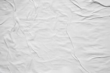 Glued white paper poster texture background - obrazy, fototapety, plakaty