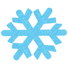 Elegant Glitter Snowflake Decoration