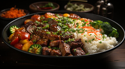 Prato Recheado com Carne Suculenta