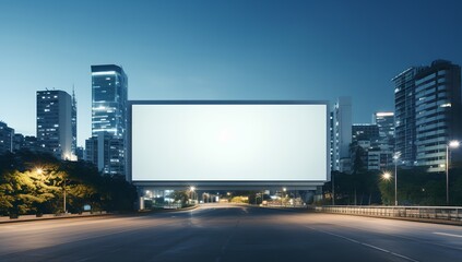 Fototapeta na wymiar Big billboard in the city