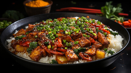 Prato Recheado com Carne Suculenta