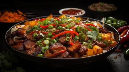 Prato Recheado com Carne Suculenta