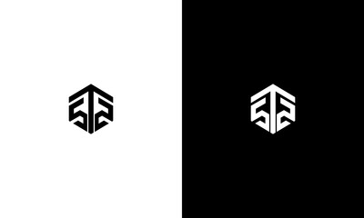 collection of initials s ts logo design vector