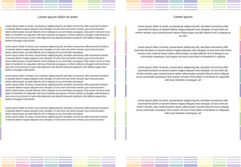 Hoja membretada. Plantilla membretada oficina, trabajo, business. Hoja membretada corporativa