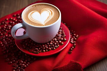 Obraz premium Valentine's Day Coffee.