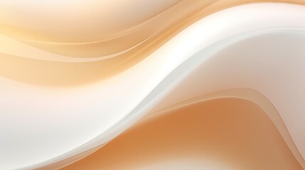  a white and orange abstract background with a blurry wave.  generative ai