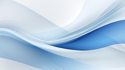  a blue and white background with wavy lines and curves on it.  generative ai