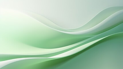  a green and white abstract background with wavy lines on it.  generative ai