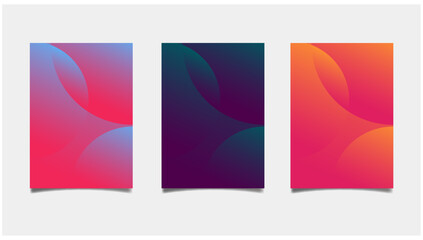 A4 Unique modern gradient cover design. Art cover design. Perfect for your cover, book, poster, advertising.
