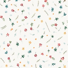 New Creative seamless floral pattern, seamless pattern with flowers