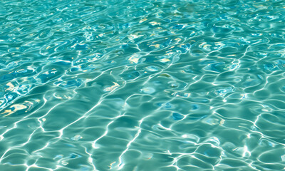 Obraz premium 青い波紋