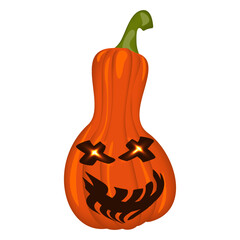 halloween pumpkin isolated