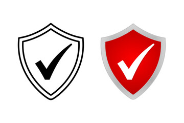 shield confirmation. acceptance sign concept design