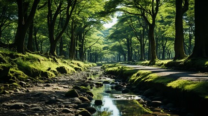 Obraz premium river in the forest