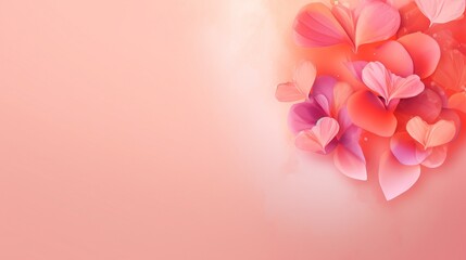  a bunch of pink flowers on a pink background with a white border.  generative ai