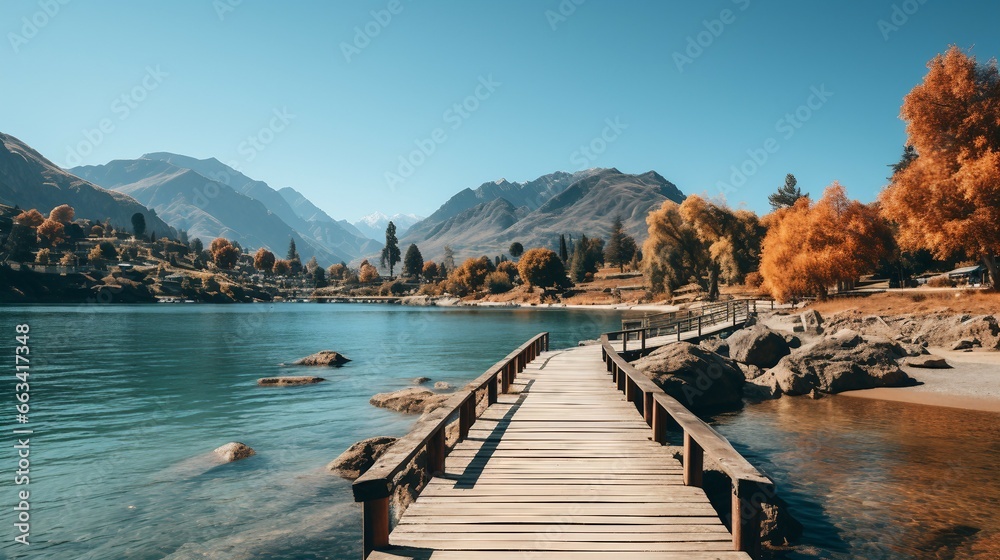 Canvas Prints lake in the mountains