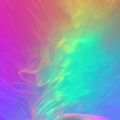 Fototapeta na wymiar Vibrant pastel colored wavy lines abstract art background. Generative ai art.