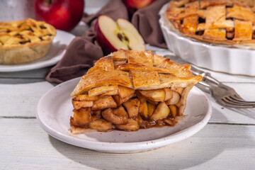 Traditional autumn apple pie
