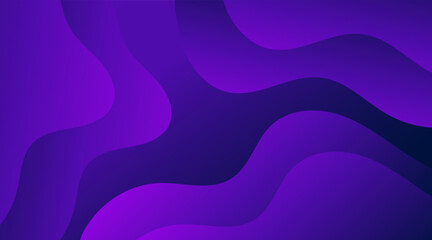 Abstract purple gradient background with wave shape. Vector illustration