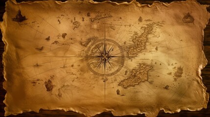 Mysterious Ancient-Looking Treasure Map