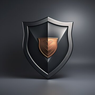 protective shield symbol isolated on background. Information Security. data protection concept.