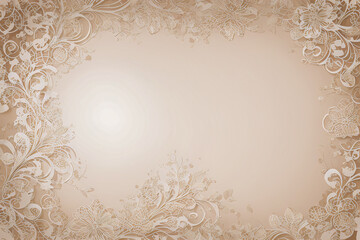 Vintage background with floral ornament and place for your text. illustration.