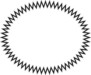 Starburst sticker set - collection of special offer sale oval and round shaped sunburst labels and badges. Promo stickers with star edges. Vector.