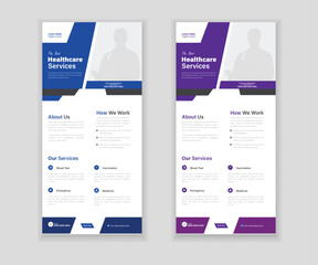 Medical Roll-Up Or Dl Flyer Design Template For Your Business