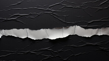 black ripped paper
