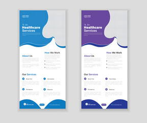 Medical Roll-Up Or Dl Flyer Design Template For Your Business