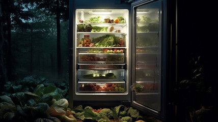 Kühlschrank in der Natur