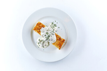 potato pie with sour cream