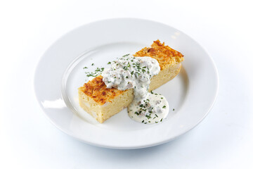 potato pie with sour cream