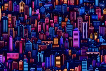 Obraz premium city skyline