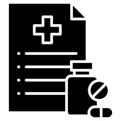 Obraz premium Medical Prescription Icon