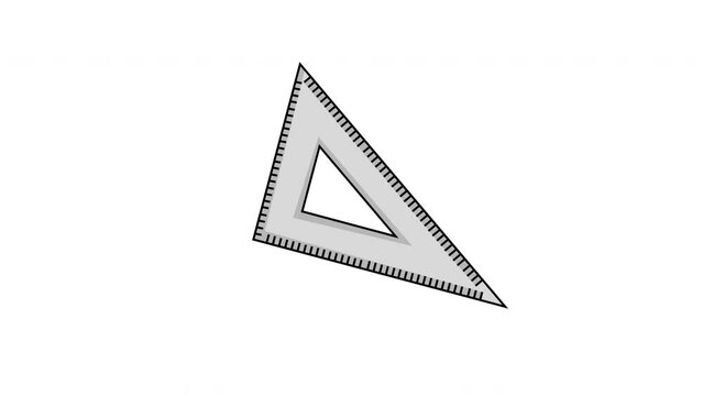 animated video of the angled ruler icon