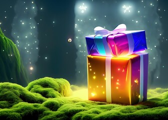 Luminous Christmas packages