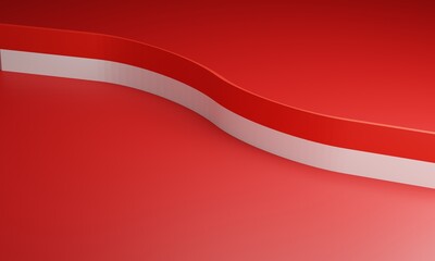 red and white ribbon