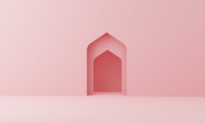 red door in a wall background